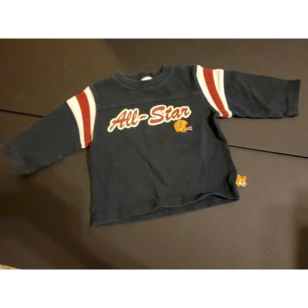 Boy's Gymboree 12-18 month Blue L/S All-Star Football shirt